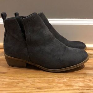 Gray suede boots. Women’s size 8